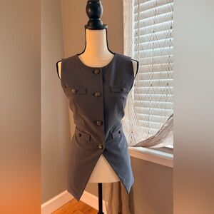 Rachel Zoe Stylish Sleeveless Buttoned Vest